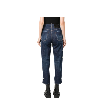 MAYFEYR - Dsquared2 - Crystal Flies High-Rise Jeans - S75LB0833S30342470