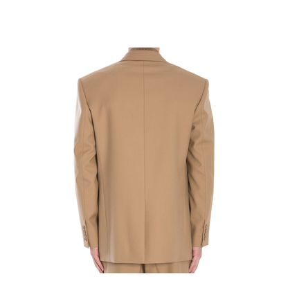 Single-breasted wool jacket