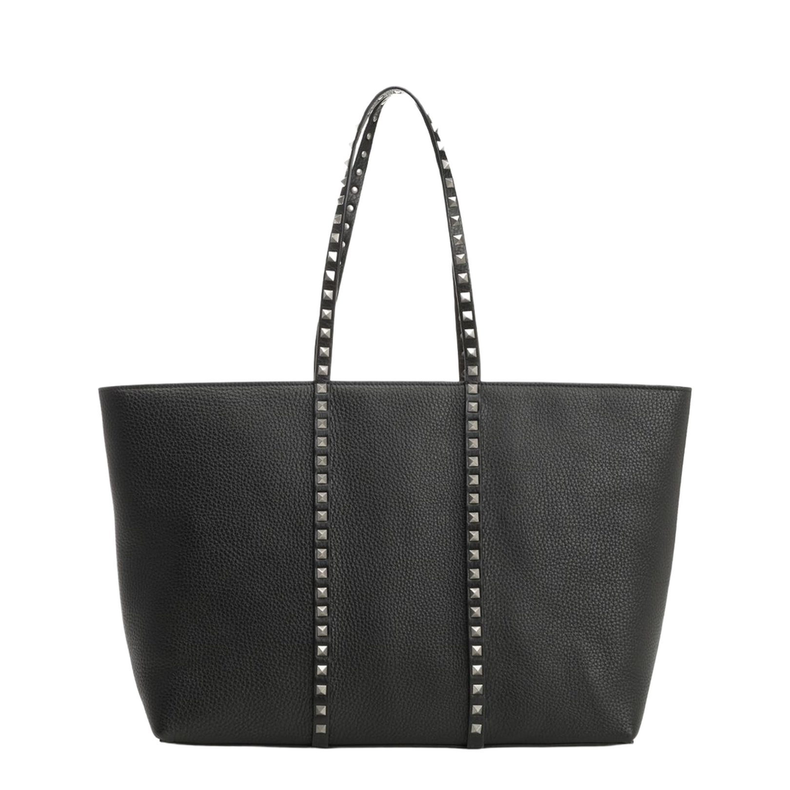 Rockstud Leather Tote Bag