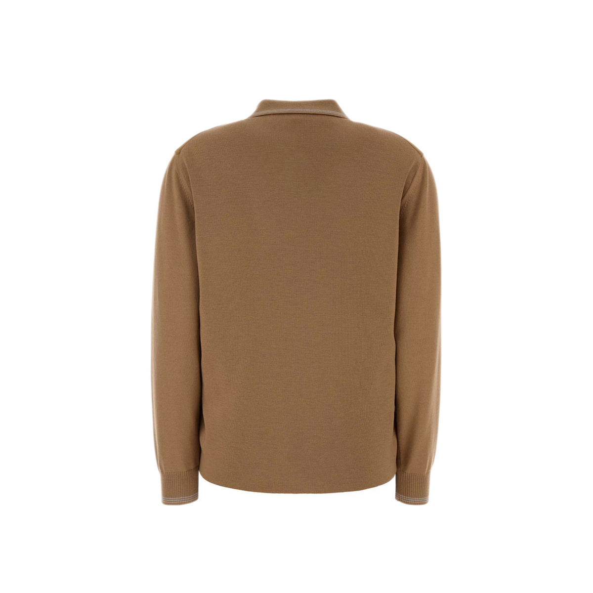 MAYFEYR - Miu Miu - Camel Wool And Suede Cardigan - MMF01RSOOO18TKF0040