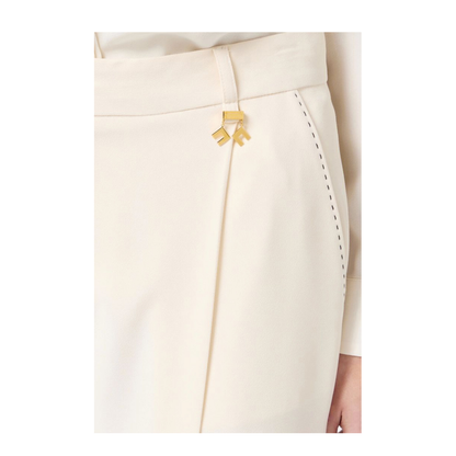 MAYFEYR - Elisabetta Franchi - Trousers Beige - PA07251E2193