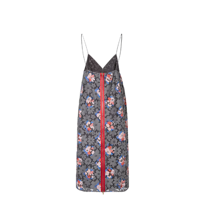 MAYFEYR - Fendi - Grey Lace Dress With Print - FDD558AW9EF1W0R