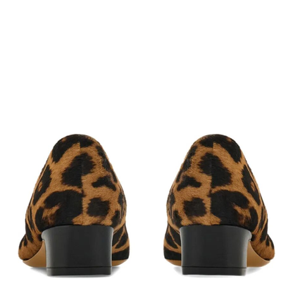 MAYFEYR - Ferragamo - Horsehair Printed Pirri Pony Décolleté - 01K5560785564NATURALENERO