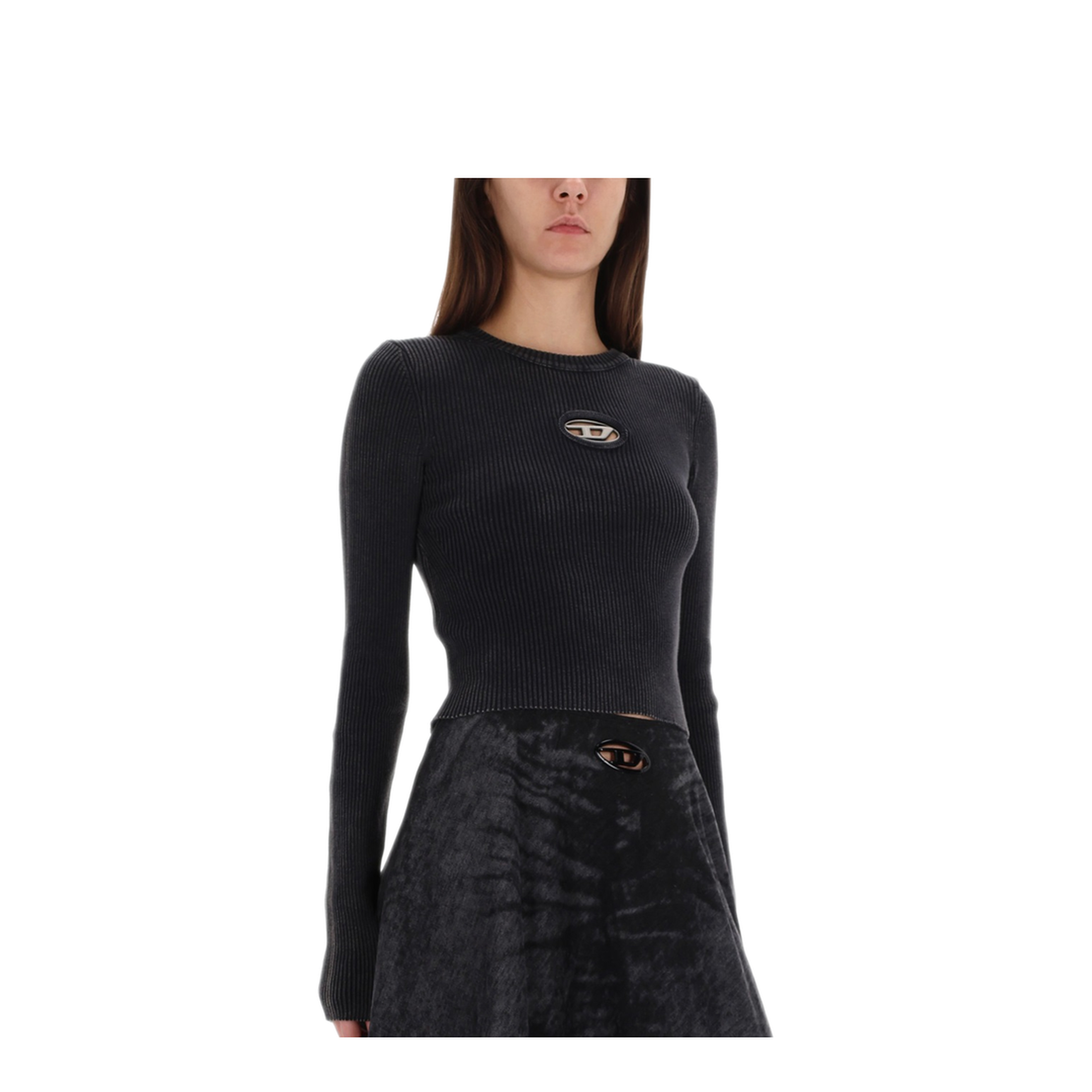 MAYFEYR - Diesel - Cropped Fit T Shirt 100 Percent Cotton - A148100AKBQ900