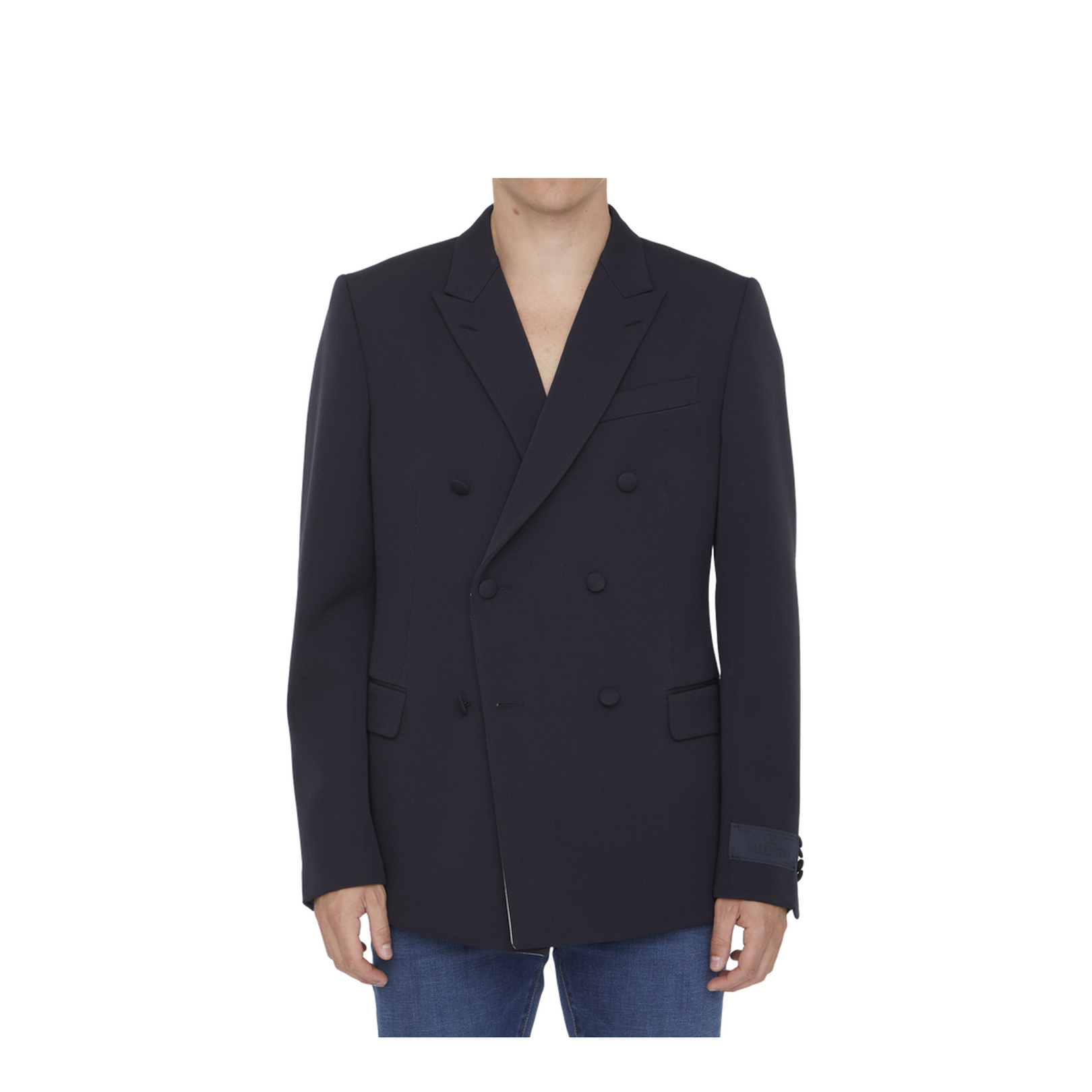 Midnight Blue Wool Blazer