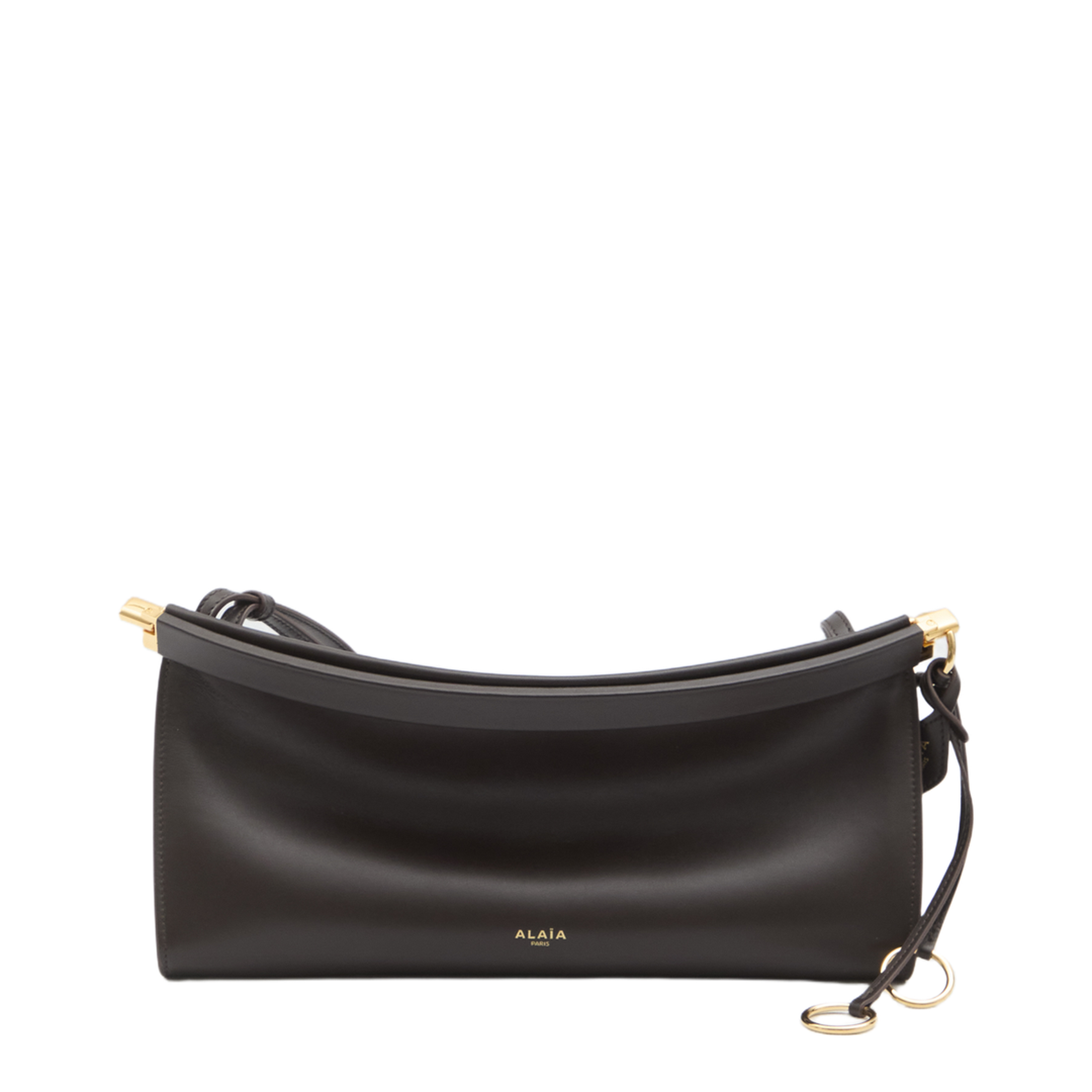 Le Click Medium Calfskin Shoulder Bag - Marron Foncé (Dark Brown)