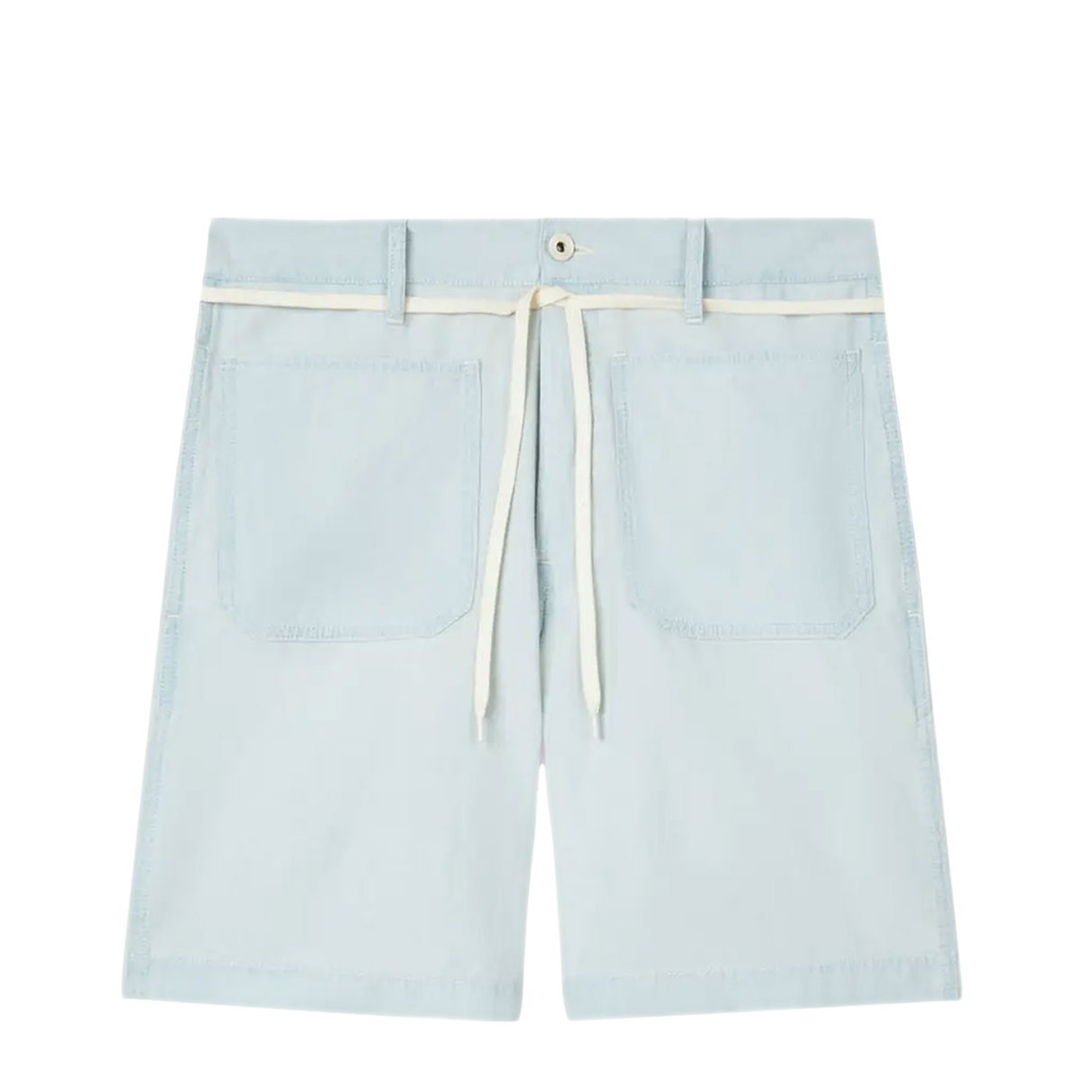 MAYFEYR - Kenzo - Straight Shorts In Stone Bleach Chambray - FG55DS3416F4DY