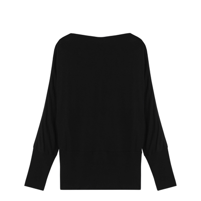 MAYFEYR - Toteme - Black Viscose Jersey Top - 262-WRT0667FB0635001