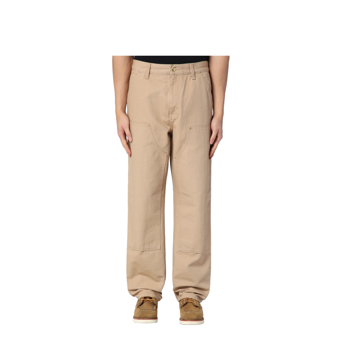 Dusty Brown Rinsed Double Knee Pant