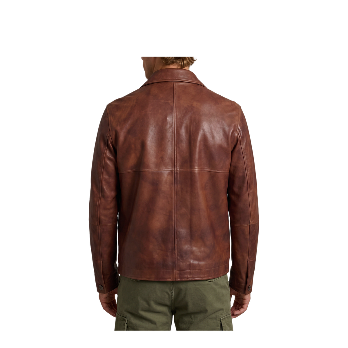 MAYFEYR - Arma - Steep Vegetal Leather Jacket - 025G26606005WHISKEY