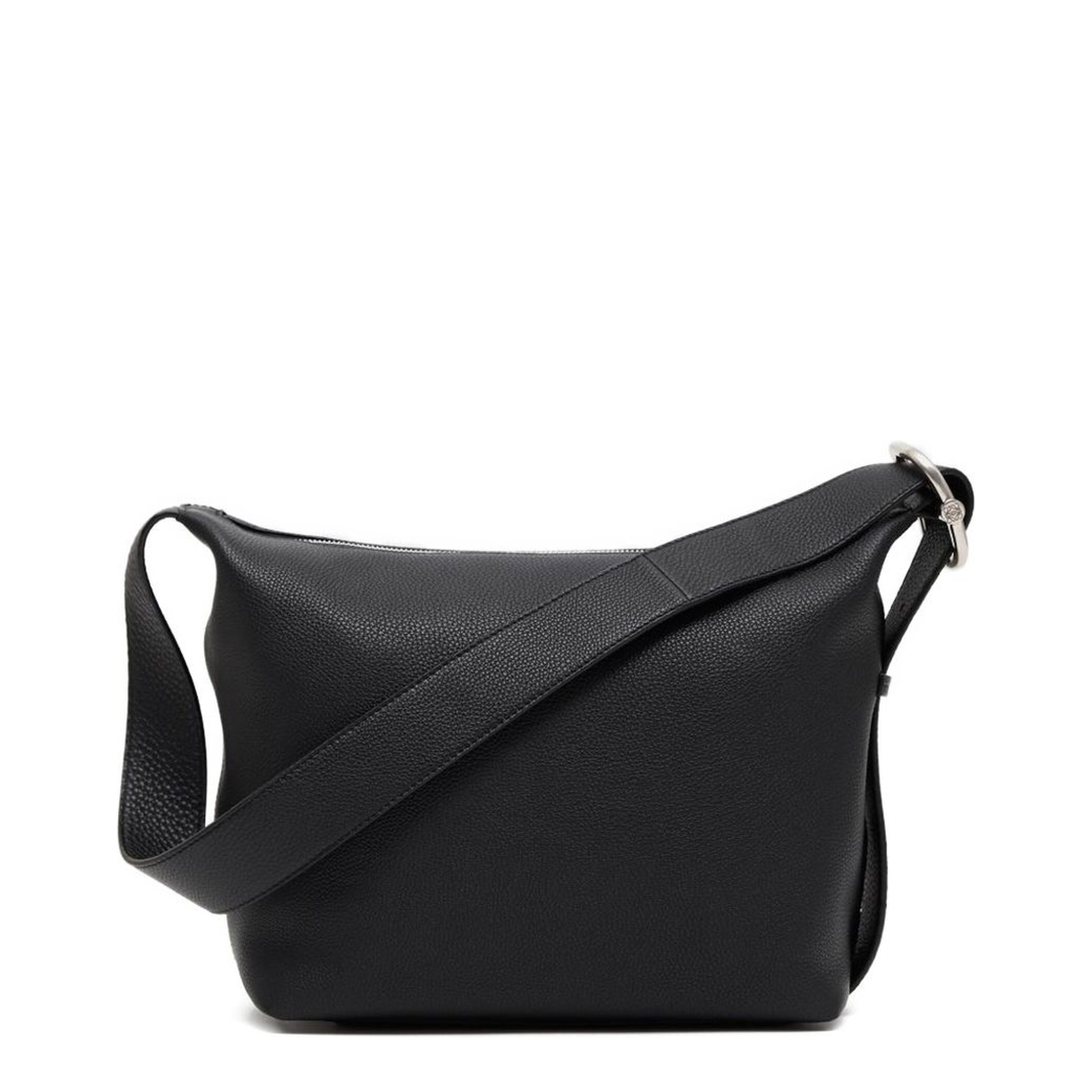 Loop Calfskin Hobo Bag - Black