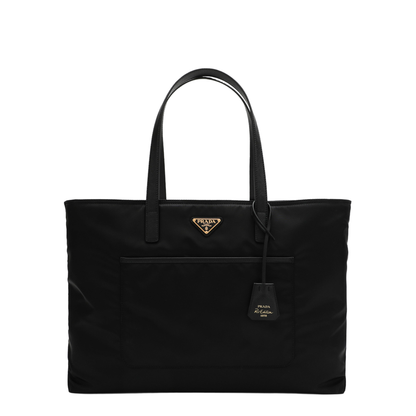MAYFEYR - Prada - Re-Edition 1978 Large Black Re-Nylon And Saffiano Shopping Bag - 1BG527OOOR064F0002