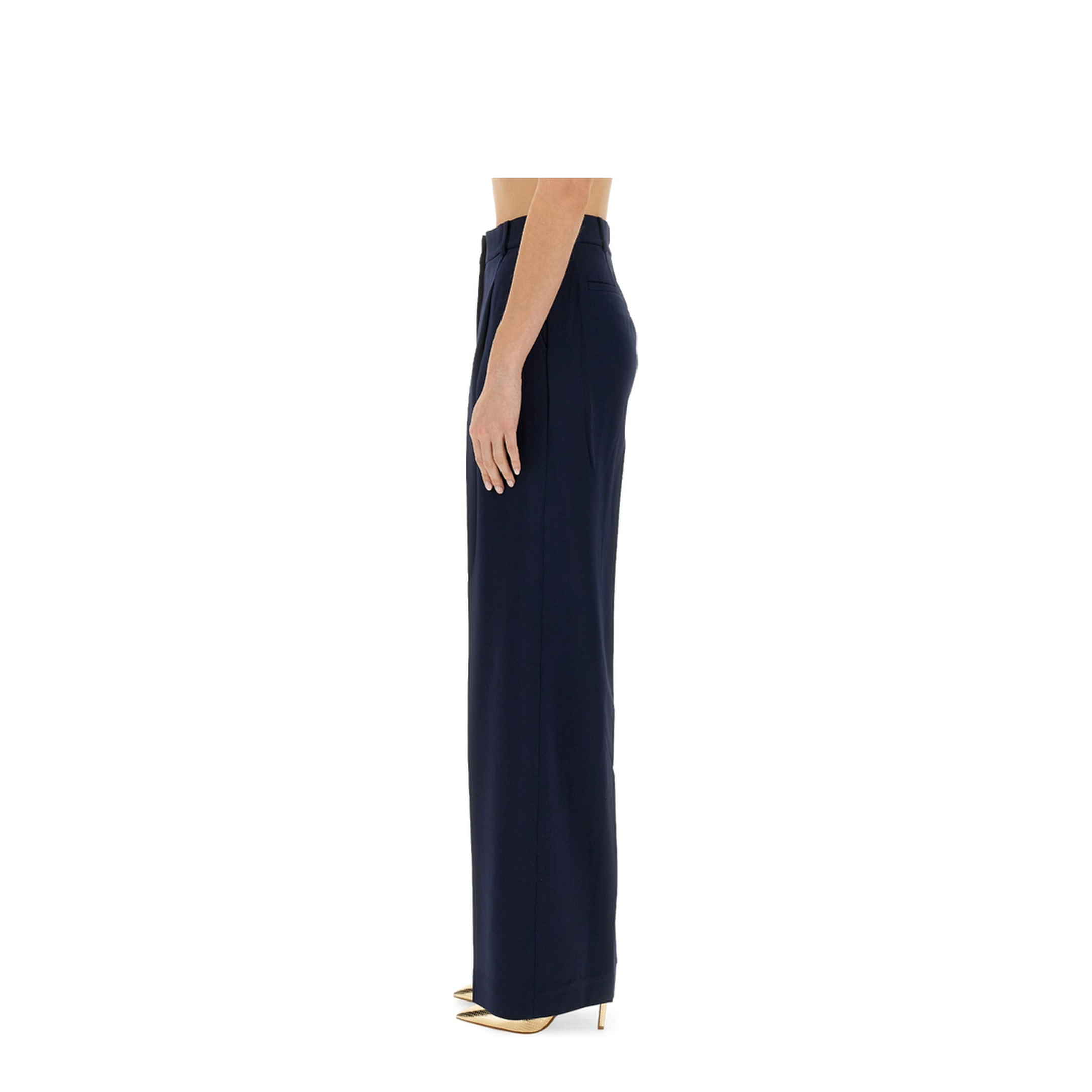 MAYFEYR - MICHAEL BY MICHAEL KORS - Wide Leg Pants - MS330H2ENX409MIDNIGHTBLUE
