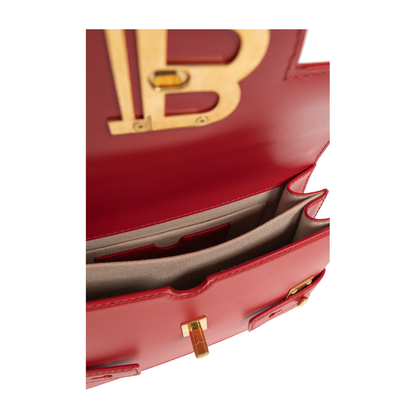 B-Buzz 24 Smooth Leather Handbag - Rouge