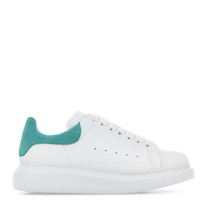 MAYFEYR - Alexander Mcqueen - White Leather Sneakers With Suede Heel - 553770WIAJV9399