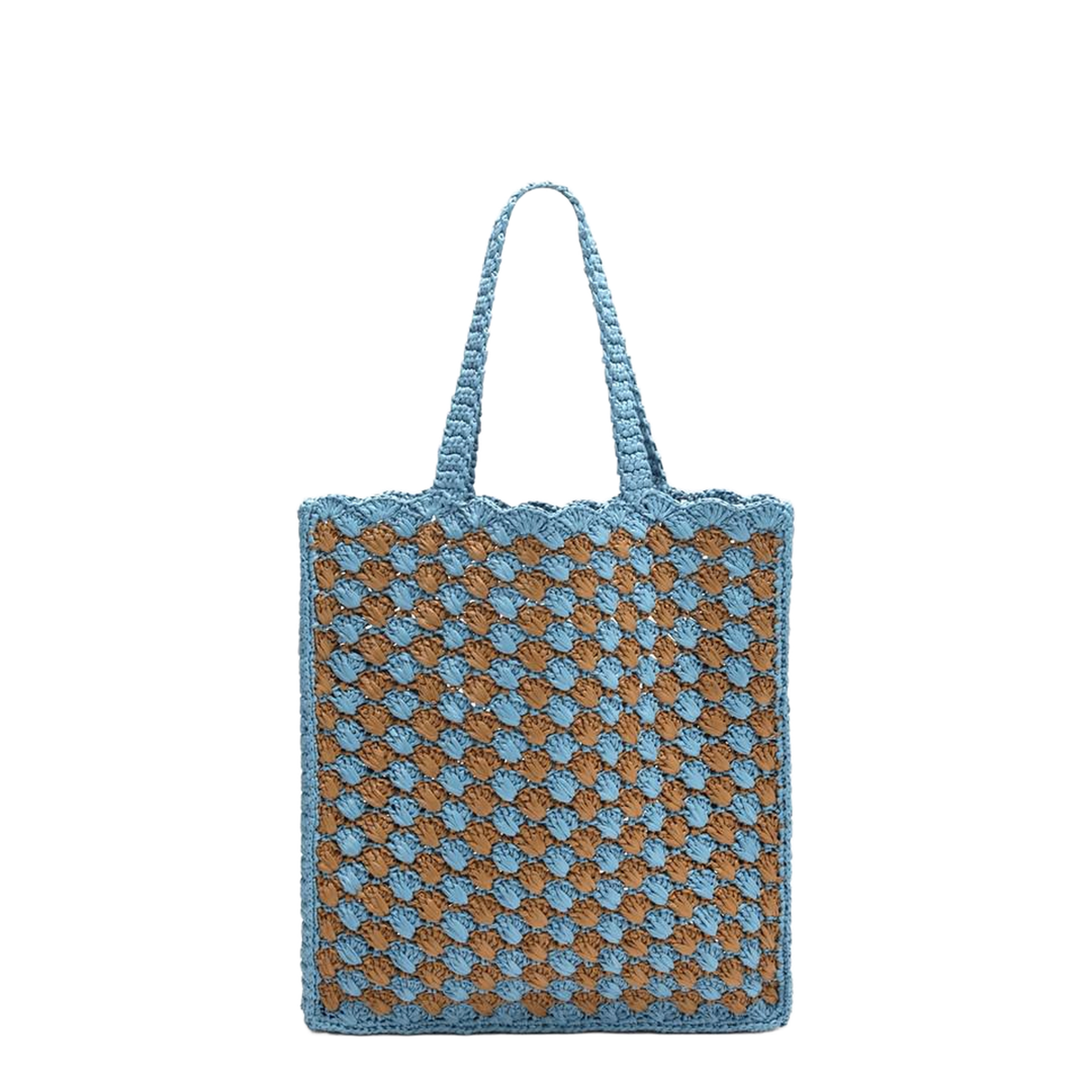 Celeste Caramel Crochet Tote Bag