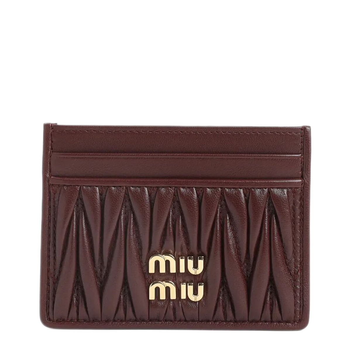 Matelass Nappa Leather Card Holder
