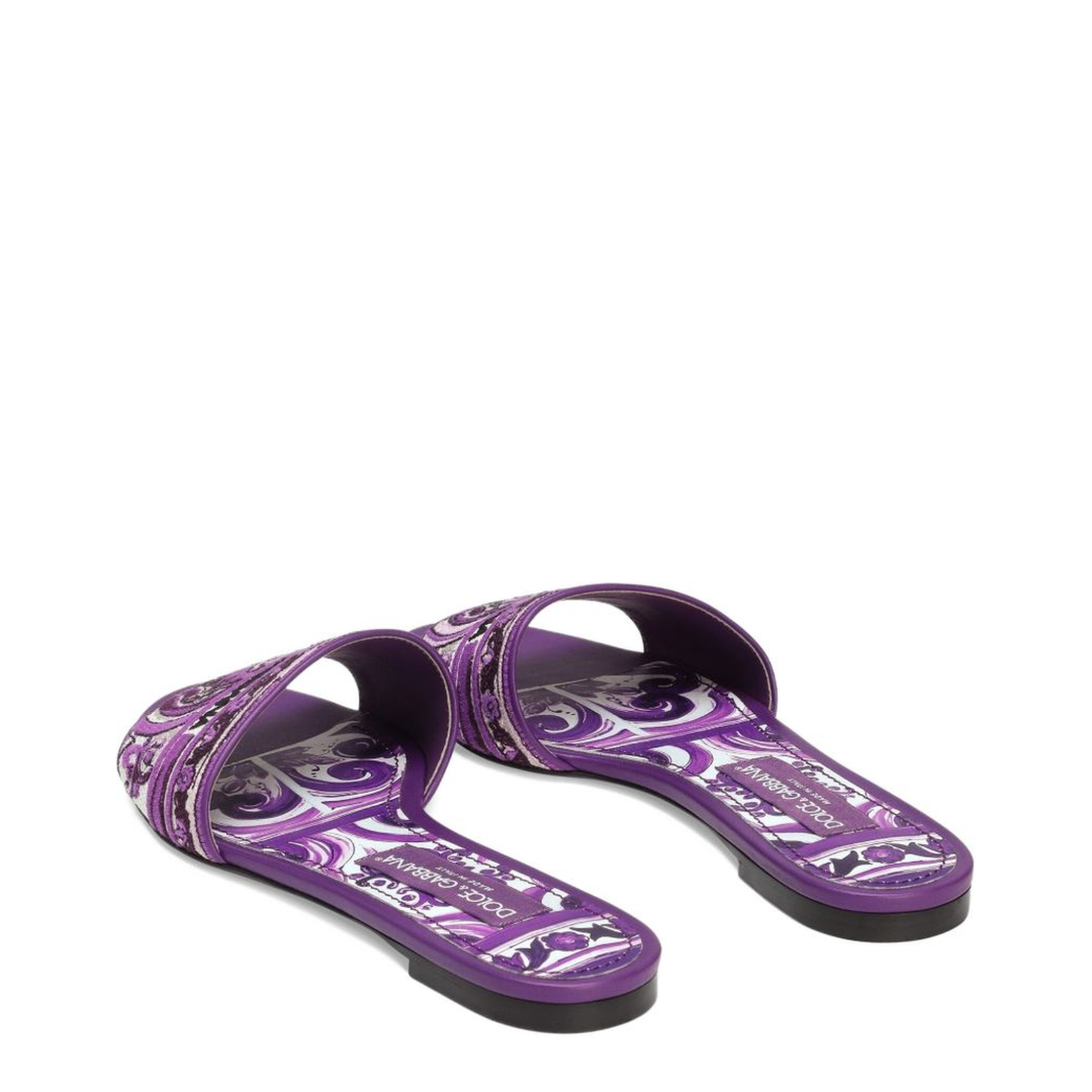 Embroidered Slides in Multicolor