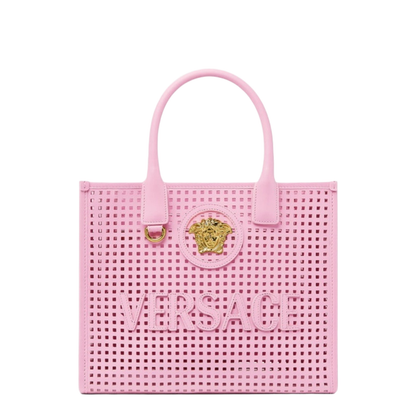 Tote Bag La Medusa Laser-Cut Pink