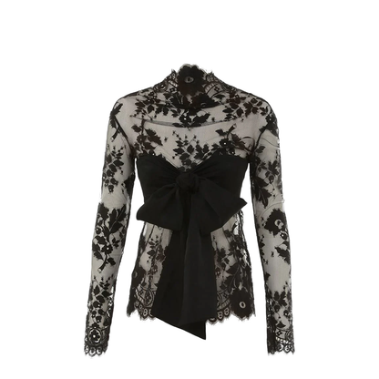 Lace Bow Blouse