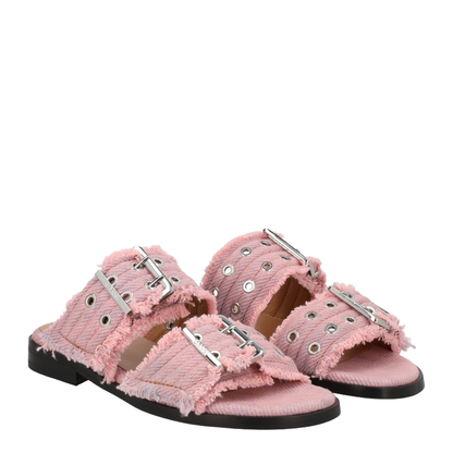 MAYFEYR - Ganni - Denim Sandal With Bangs - B102005105C