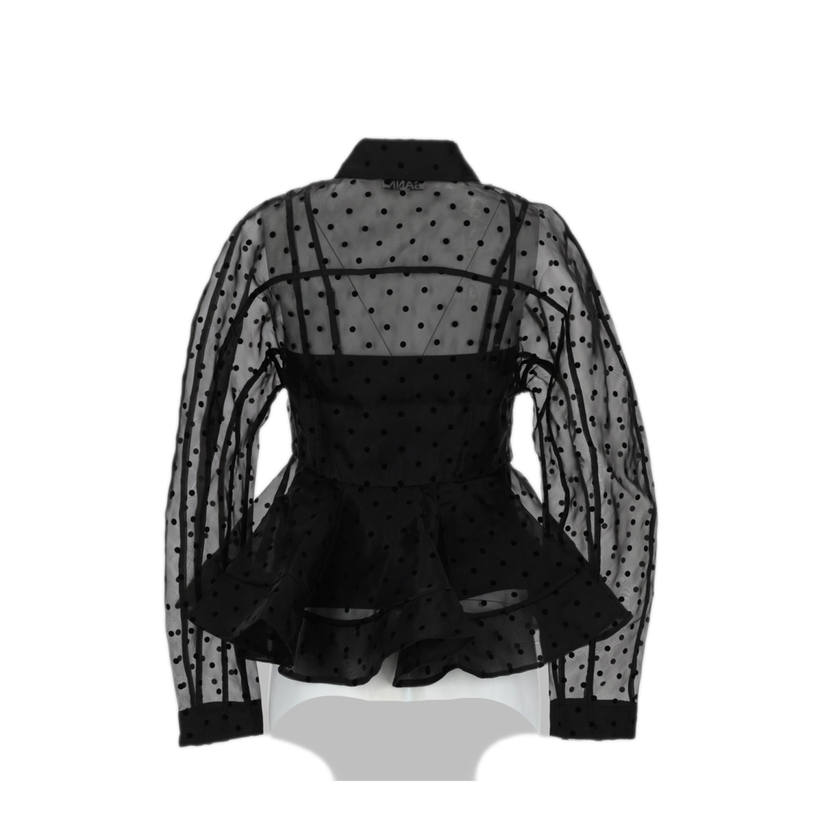 Peplum Shirt In Organza