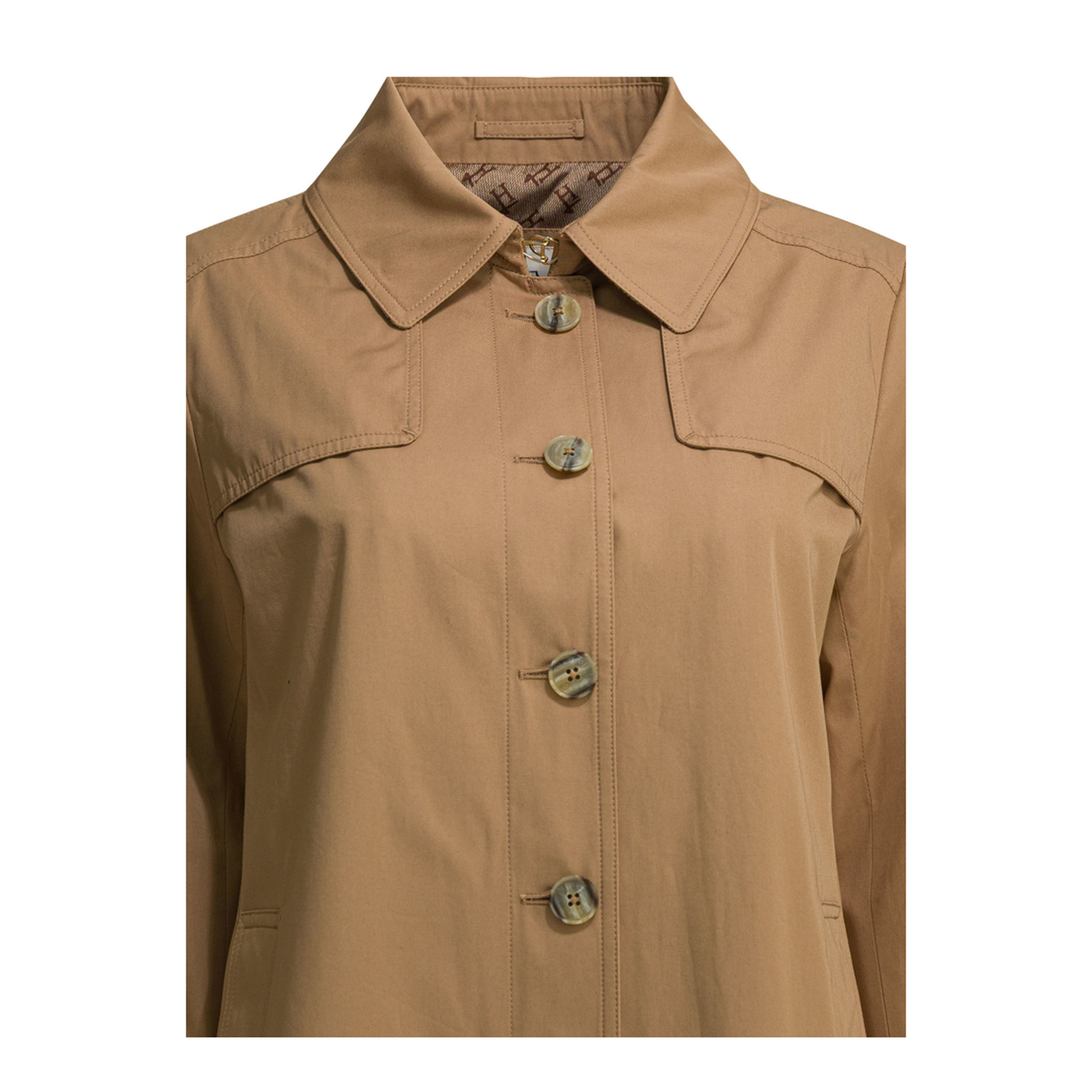 MAYFEYR - Herno - Short Cotton Gabardine Trench Coat - GC000567D132382157