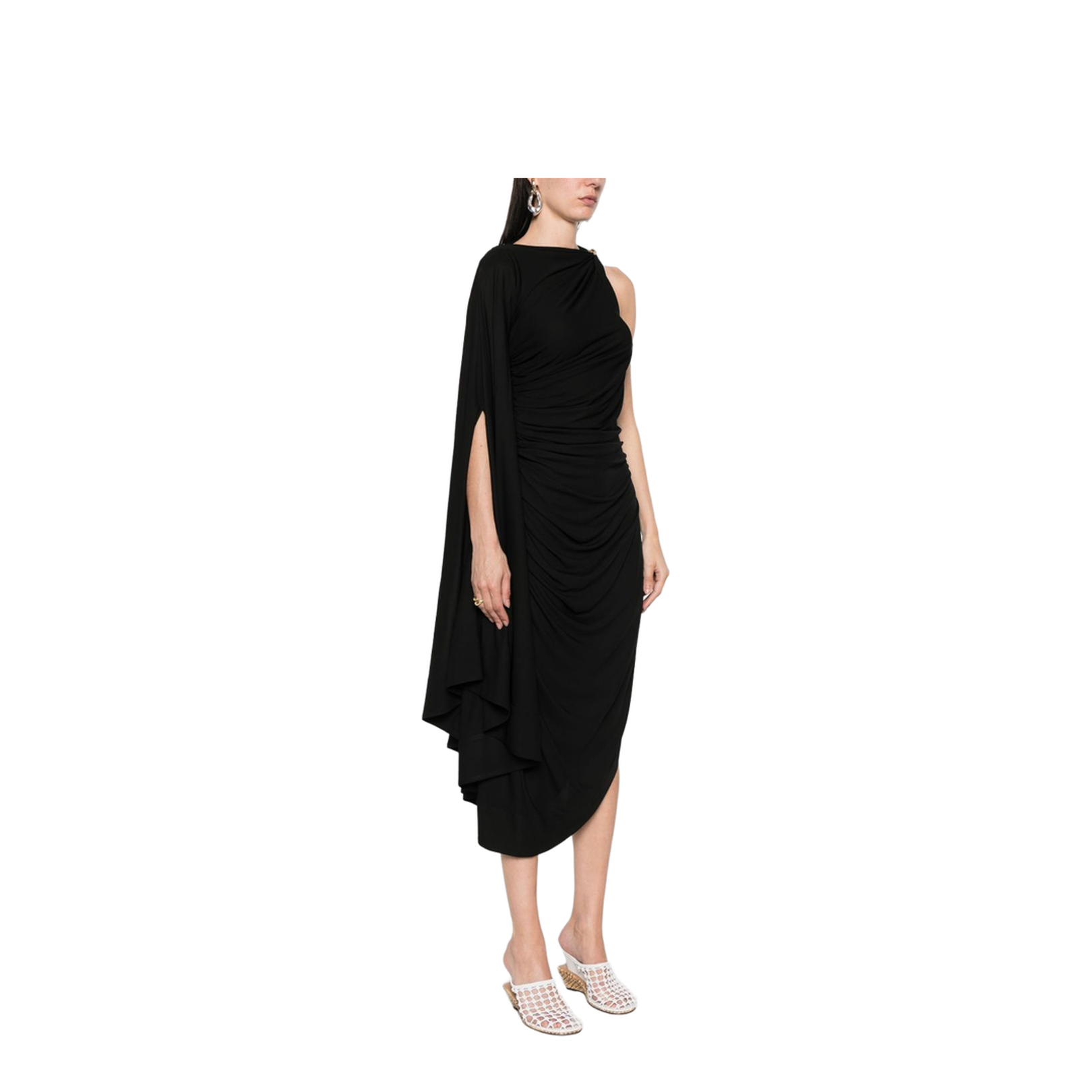 Viscose Jersey Draped Dress
