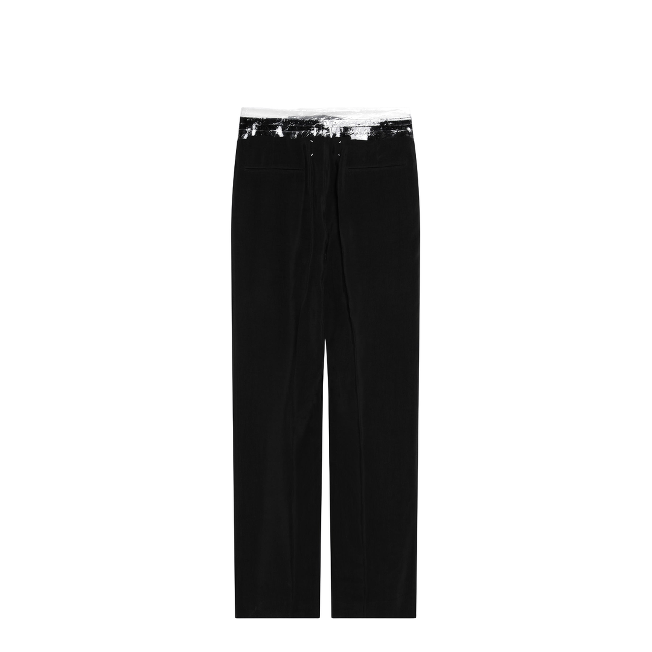 MAYFEYR - Maison Margiela - Black Pants With Tape-Detail Waistband - S29KA0401M35901900