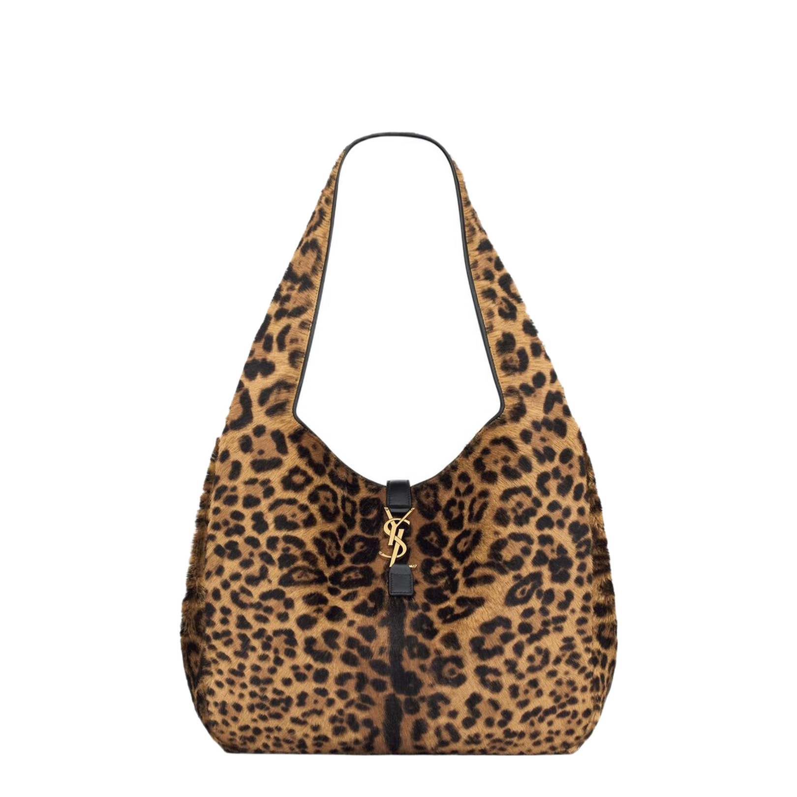 Printed Calf Hair Bea Shopping Bag