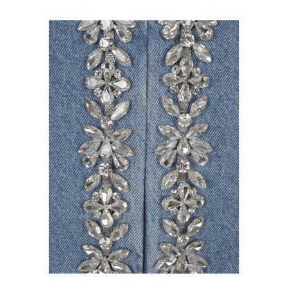 Crush Emb Denim Jacket