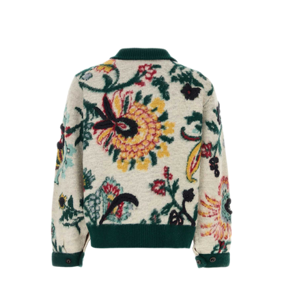 MAYFEYR - Sacai - Floral Jacquard Knit Blouson - 2604059M199