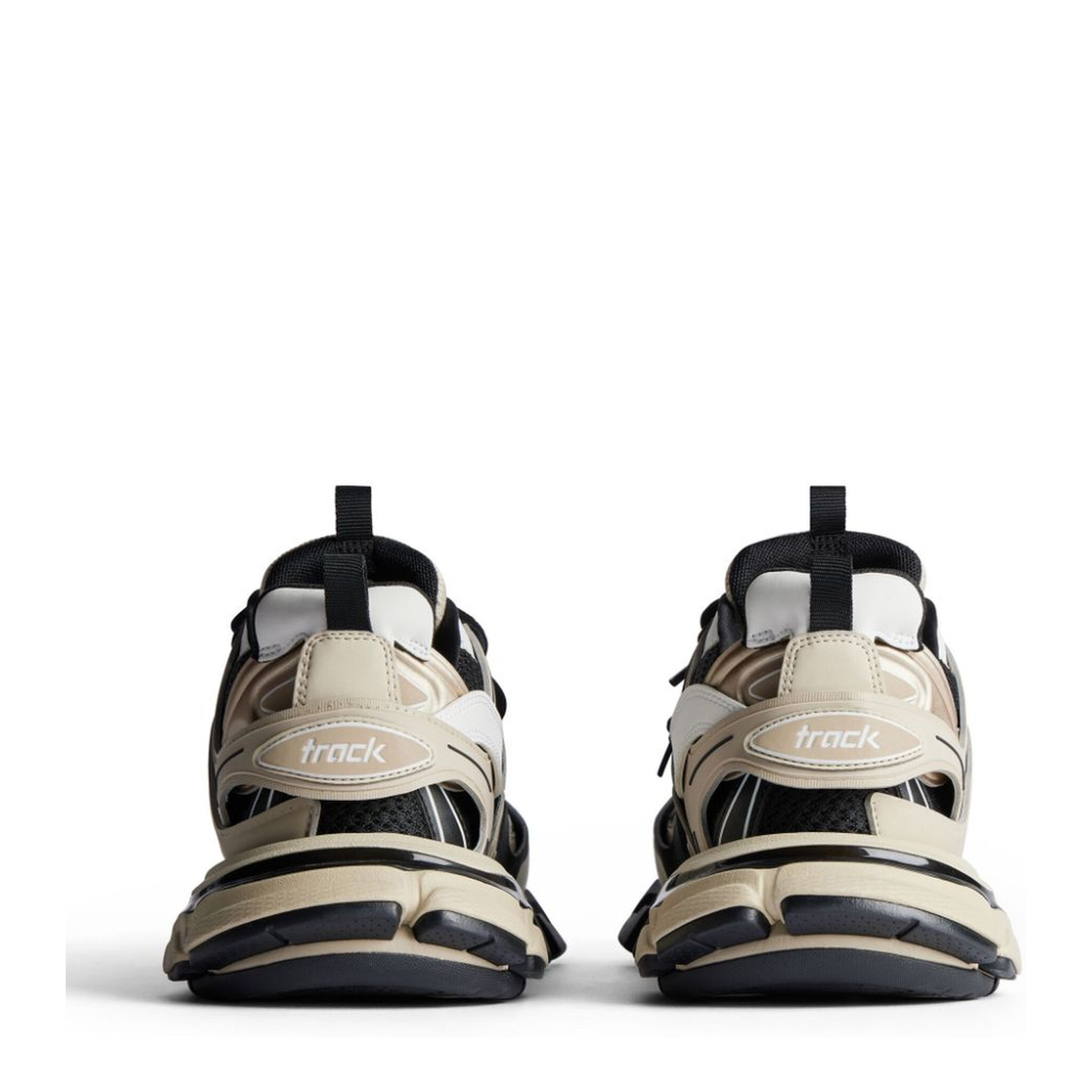 Track Sneakers in Beige/Black