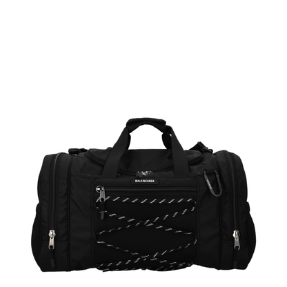 Hike Nylon Gym Bag - Black