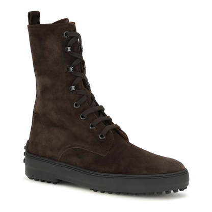 MAYFEYR - Tod's - Winter Gommino Suede Leather Lace-Up Ankle Boots - XXW84L0JU70RE0