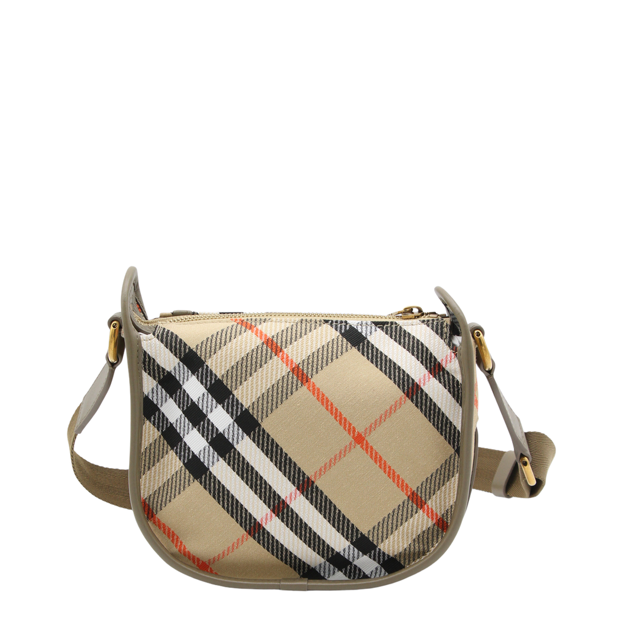 B Clip Mini Water-Repellent Canvas Crossbody Bag - Sand