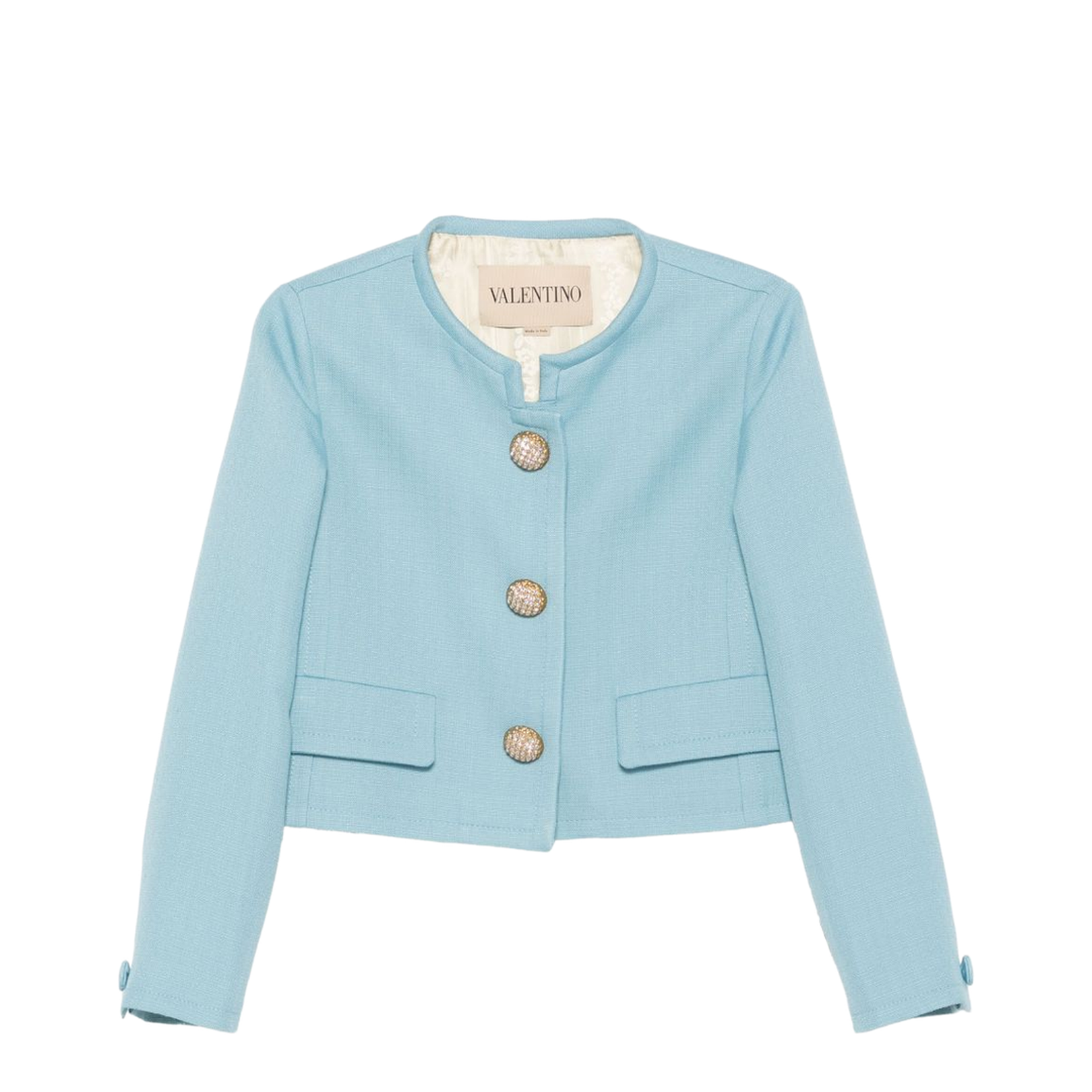 Short Collarless Jacket