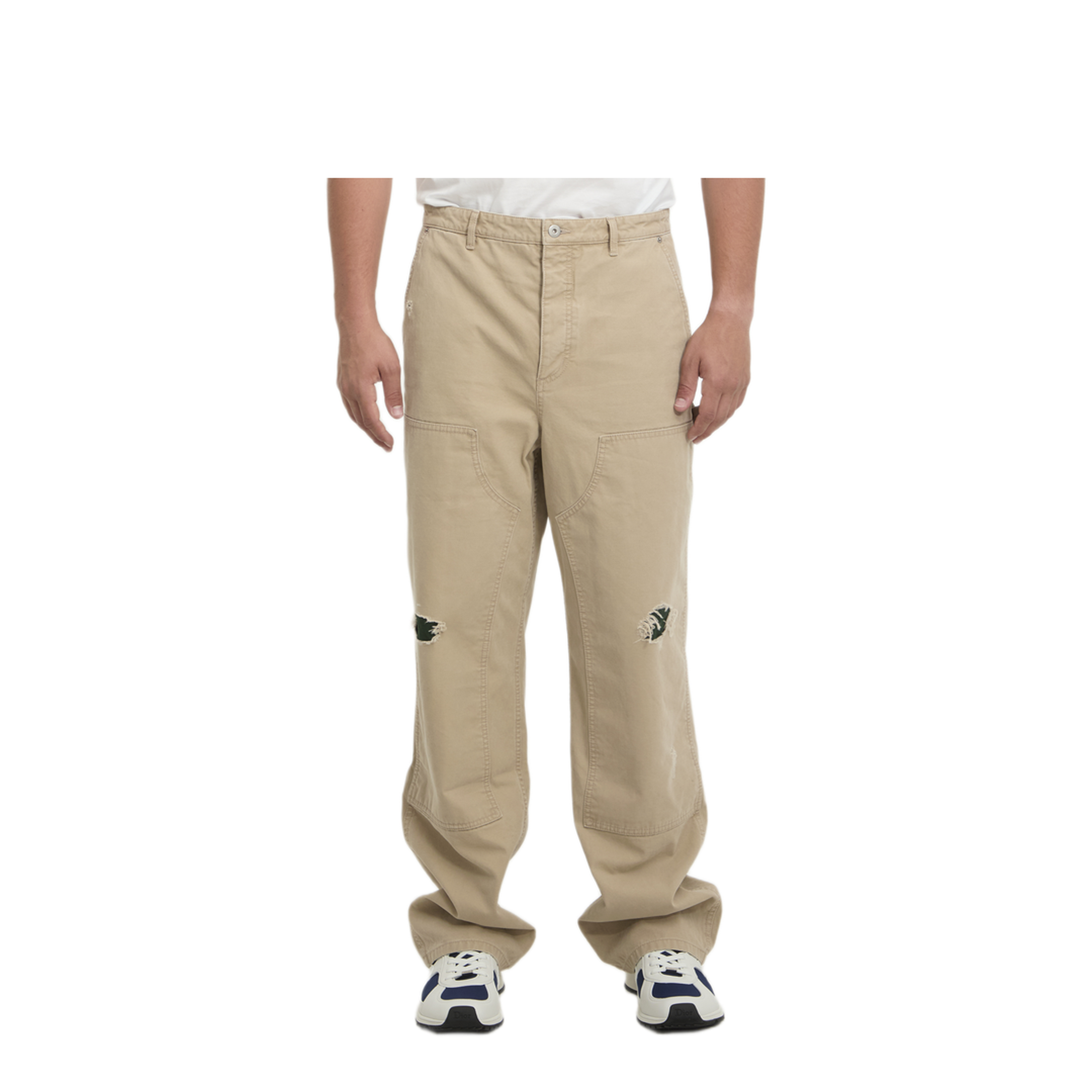 MAYFEYR - Dior - Beige Cotton Twill Carpenter Jeans - 693D181A3096186