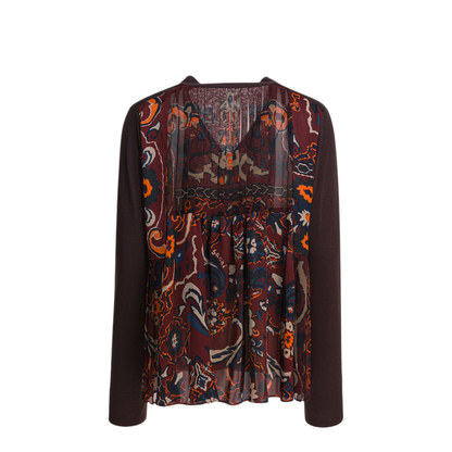 MAYFEYR - Sacai - Floral Print Cardigan - 2507986616