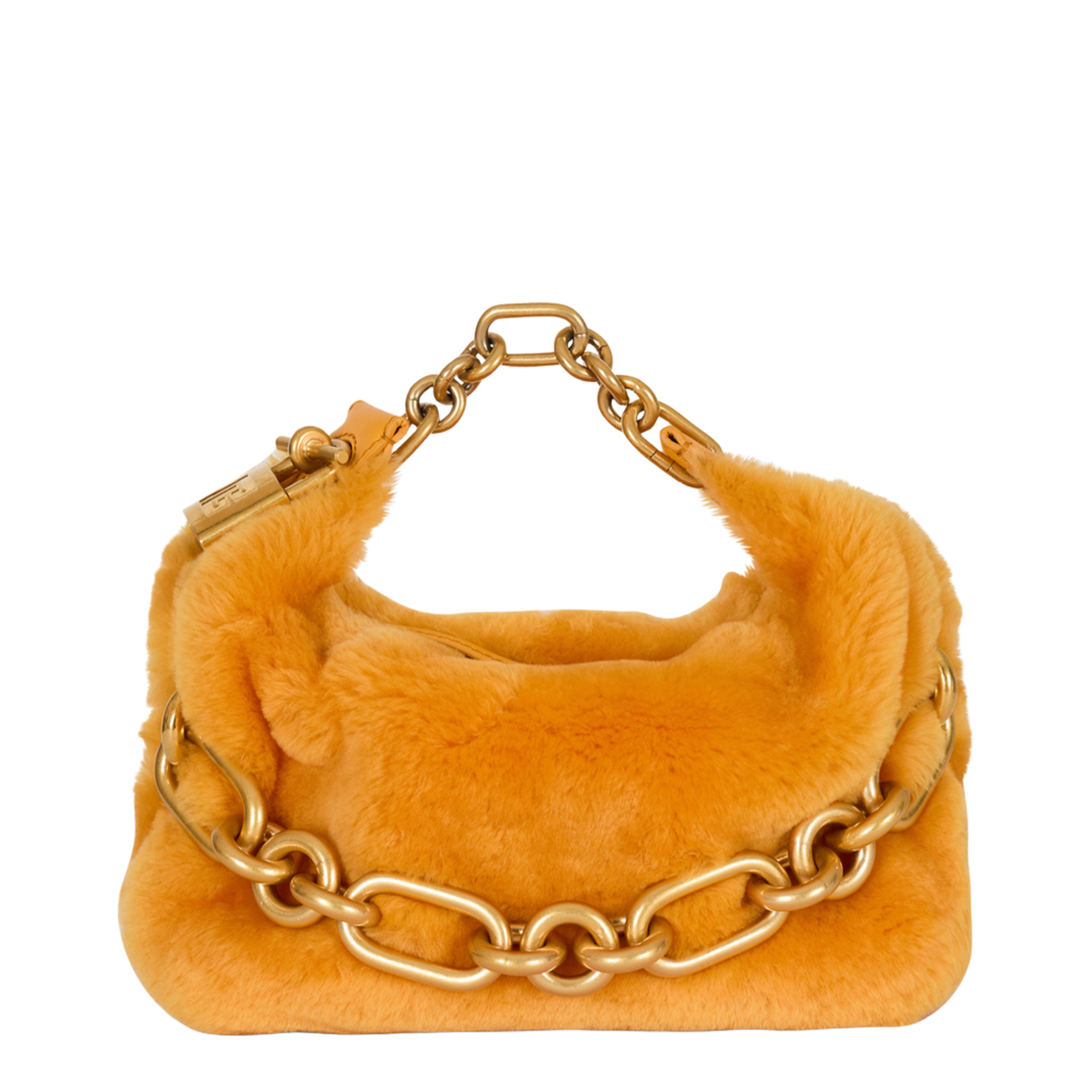 Mini Sync Bag in Shearling - Gold