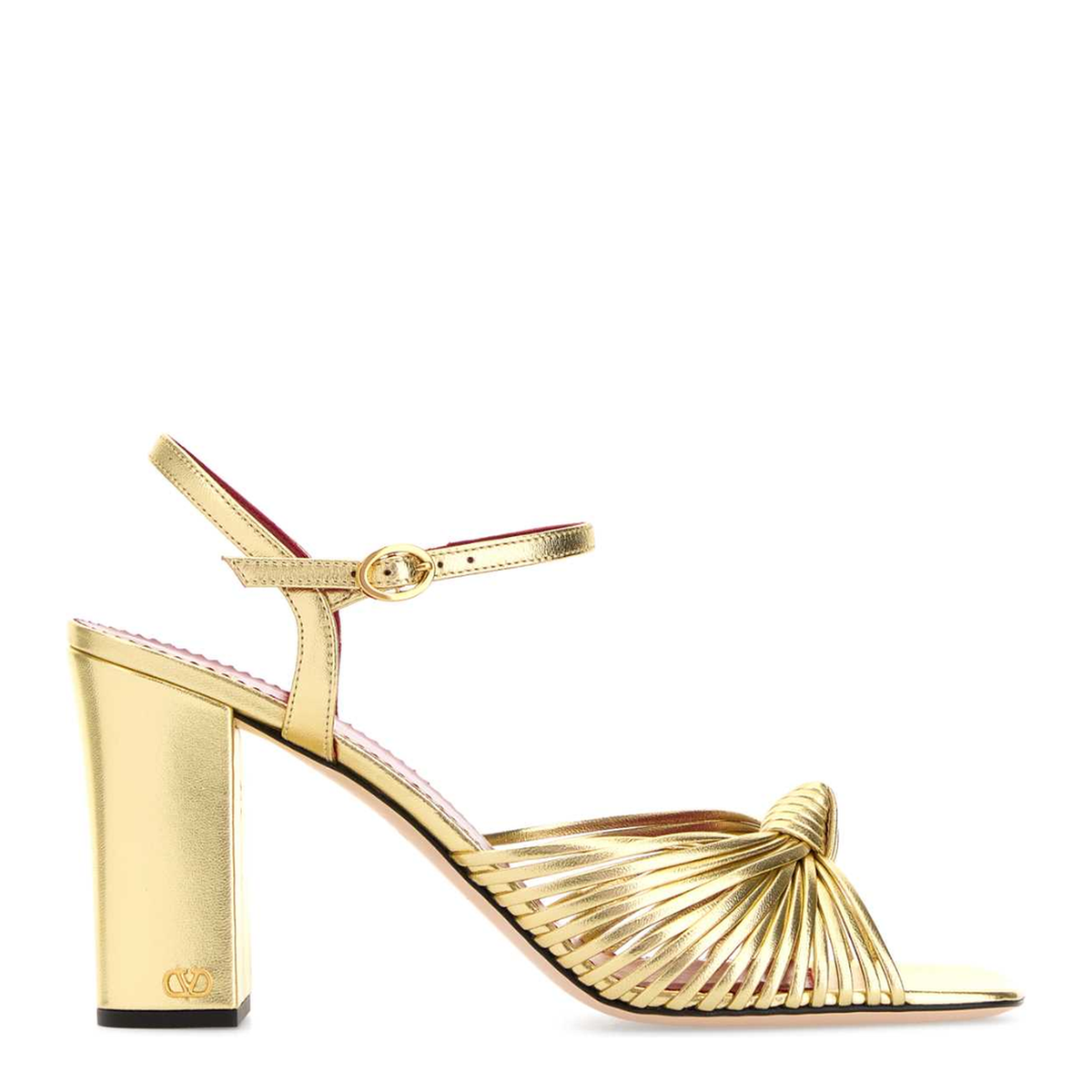 MAYFEYR - Valentino - Gold Leather Annet Sandals - 8W0S0PJ6FLQI8M