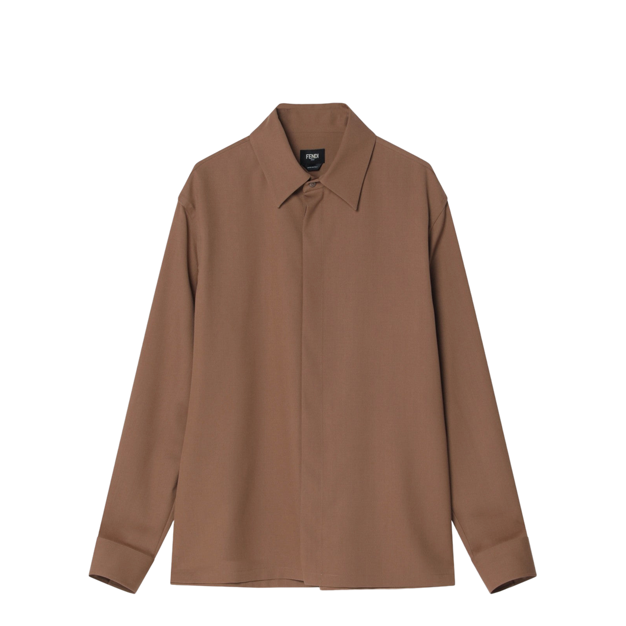 Rust-coloured Wool Shirt
