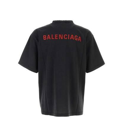 Back T-shirt Medium Fit in Light Blue/white