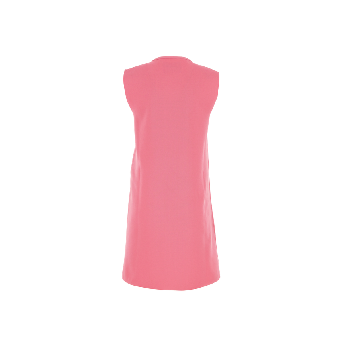 Fluo Pink Polyester Mini Dress