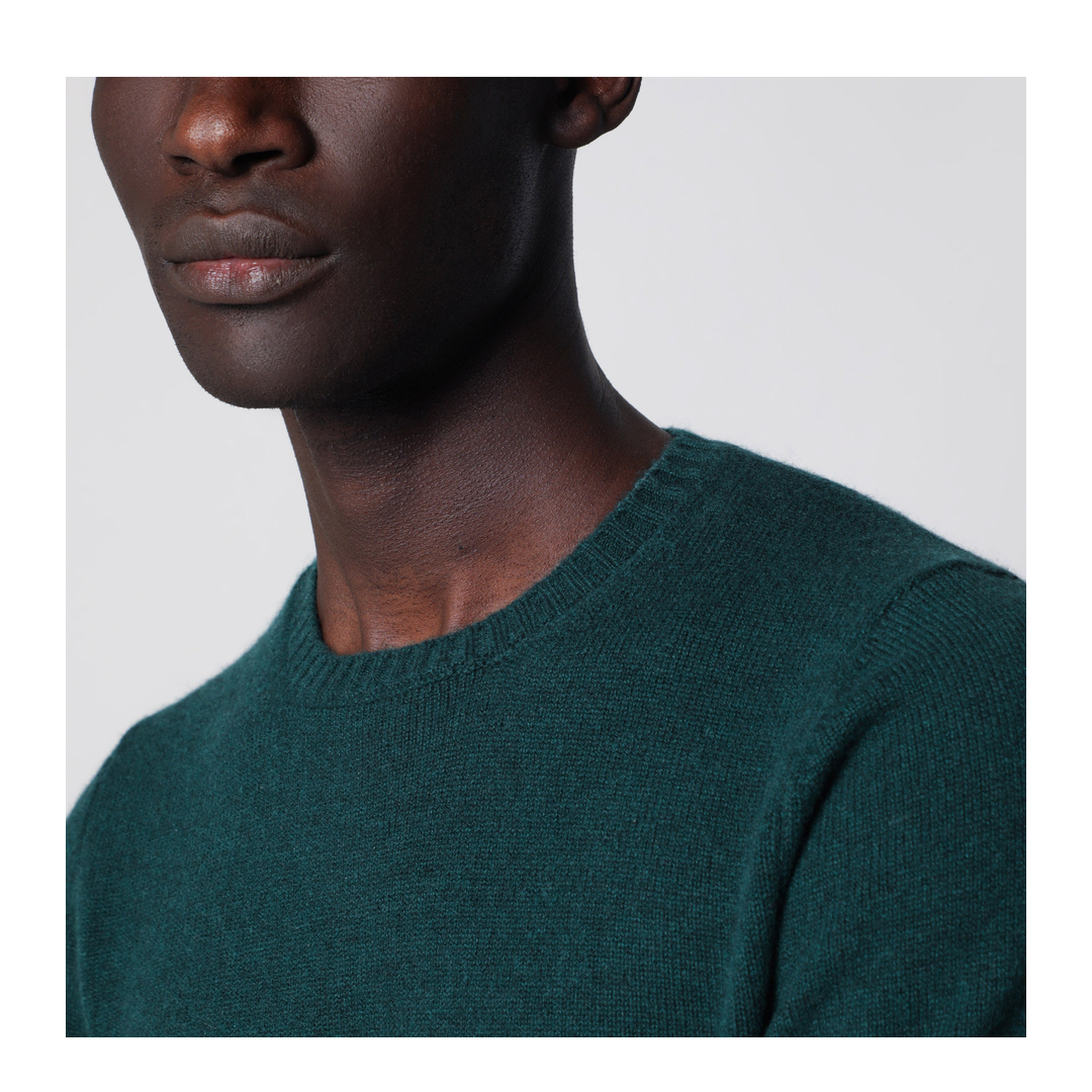 MAYFEYR - Drumohr - Dark Green Cashmere Crew Neck Sweater - D7K103WS490