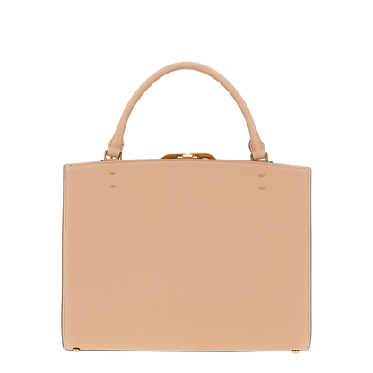 Skin Pink Leather Shopping Bag