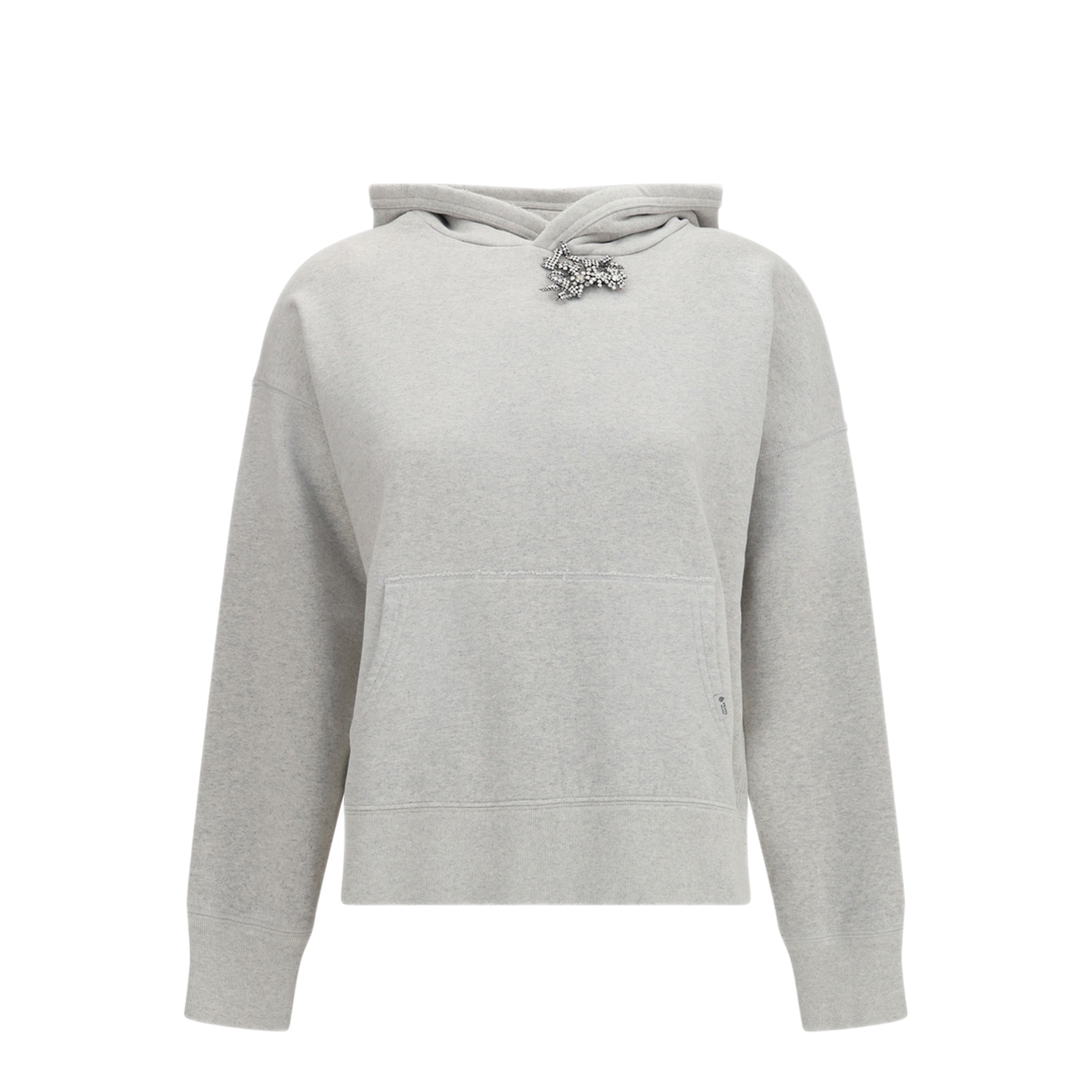 MAYFEYR - Prada - Cotton Fleece Hoodie With Jewel Brooch - 134734SOOO6103
