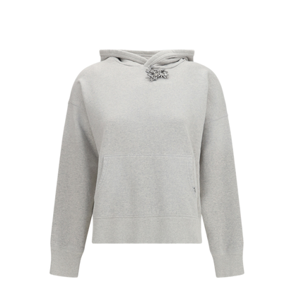 MAYFEYR - Prada - Cotton Fleece Hoodie With Jewel Brooch - 134734SOOO6103