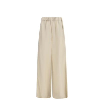MAYFEYR - Max Mara - Wide-Leg Linen And Silk Pants - 2611131122600