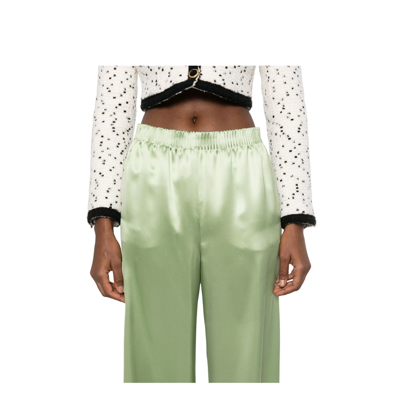 Silk Wide-Leg Trousers